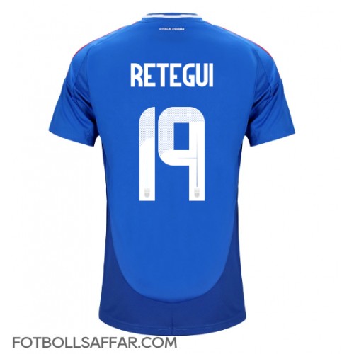 Italien Mateo Retegui #19 Hemmatröja EM 2024 Kortärmad